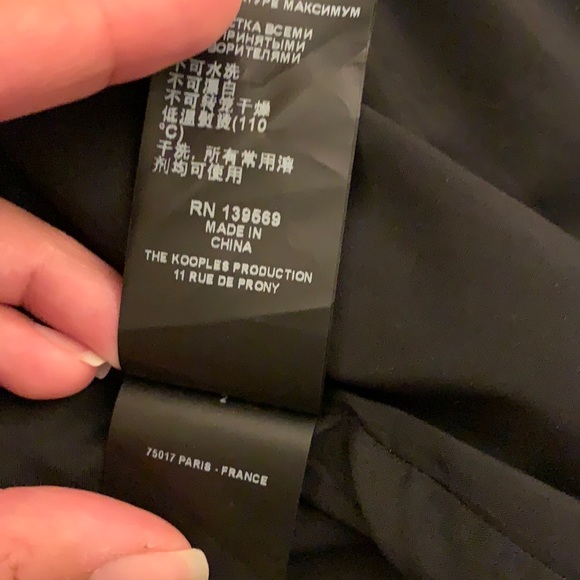 The Kooples Tattoo Print Black Crepe Blazer - Picture 16 of 16